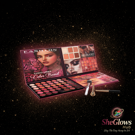 SheGlows Hub – Fashion Makeup Set Dark Theme
